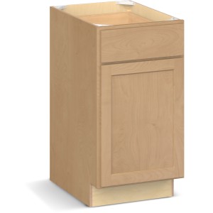 RELIABILT Parkstone II Base Cabinet, Wheat Stained, 18" W, 1 Door 1 Drawer, Fully Assembled - 641088 | Lowe's Pro Supply